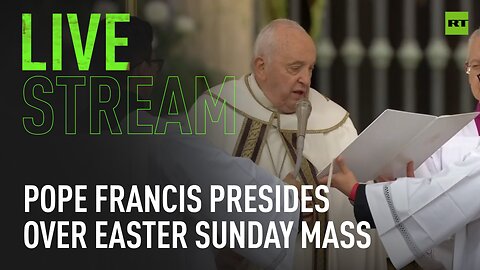 Thousands listen to Pope Francis leading Easter Sunday Mass
