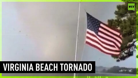 ‘Oh my God!’! | Virginia beach twister caught on camera