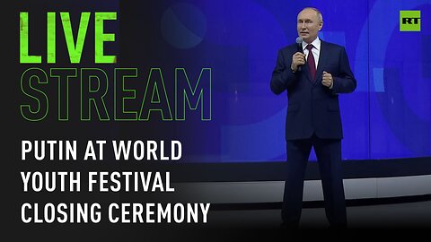 President Putin takes part in the closing ceremony of the World Youth Festival
