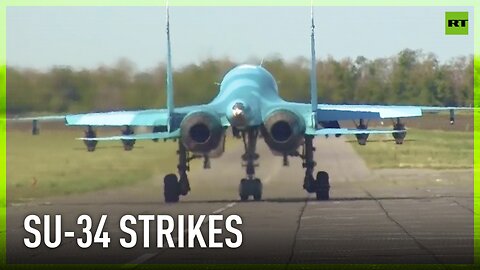 Russia’s Su-34 strikes Ukrainian troops with glide bombs