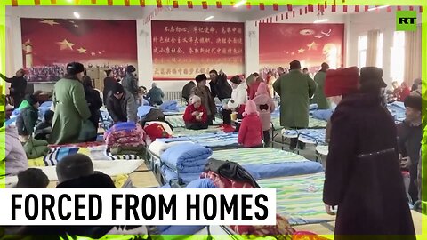 People forced to live in shelters as earthquake shakes western China