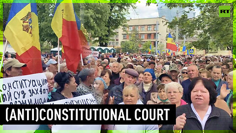 Moldovan opposition protests in front of Constitutional Court over possible Shor Party ban