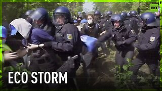 German police clash with anti-Tesla eco-activists