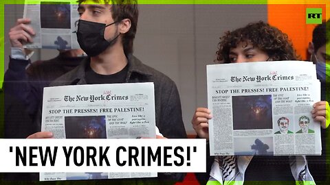 Pro-Palestine protesters storm New York Times building