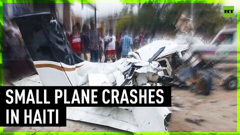 Small plane crash-lands into truck, killing 5 in Haiti