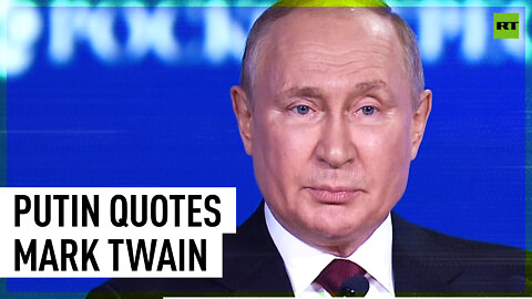 'Rumors about my death are largely exaggerated' - Putin quotes Mark Twain at SPIEF 2022