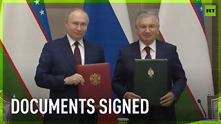Presidents Putin and Mirziyoyev sign joint statement following negotiations in Uzbekistan