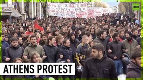 Students march against govt’s plan to privatize universities in Greece