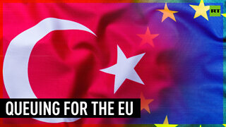 Further away: Turkey is still waiting for its EU membership card
