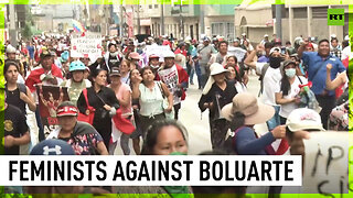 Clashes erupt as Peruvian feminists protest against Boluarte's government