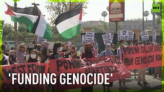 Pro-Gaza activists protest outside LA college graduation ceremony