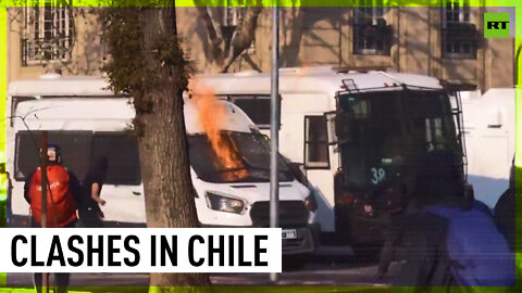 Water cannons and petrol bombs: Cops clash with students protesting in Chile