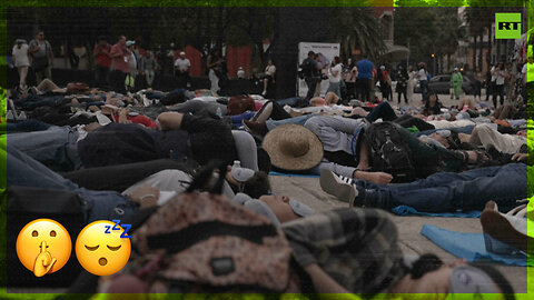 Mexico City holds mass nap to commemorate World Sleep Day