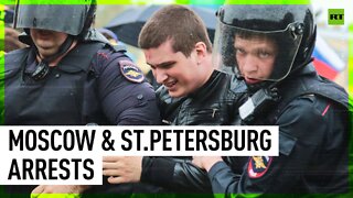 Dozens of anti-war protesters detained in Moscow and St. Petersburg