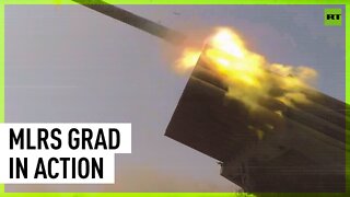 Russian Grad destroys Ukrainian military targets