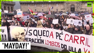 Mass protest against Spanish govt's handling of plastic pellet pollution