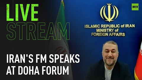 Iranian foreign ministesr speaks at 2023 Doha Forum