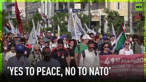 Hundreds join rally in Athens to protest against govt’s involvement in NATO, EU military plans