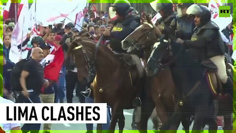 Clashes erupt at anti-government march in Lima