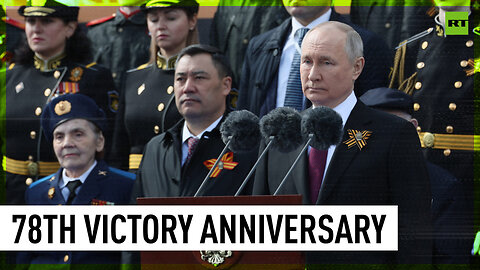 Putin speaks at Victory Day Parade in Moscow's Red Square