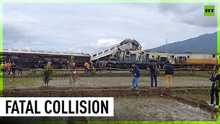 Deadly train collision in Indonesia
