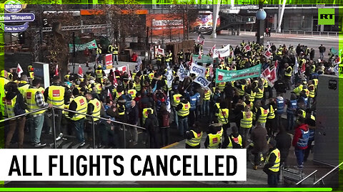 Munich airport comes to standstill as workers strike