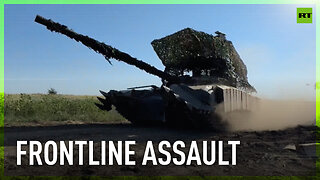 RT witnesses real-time tank battle on the frontline