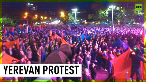 Protests against government continue in Yerevan
