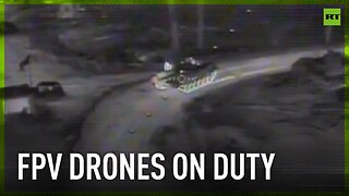 Russian FPV drones in combat action