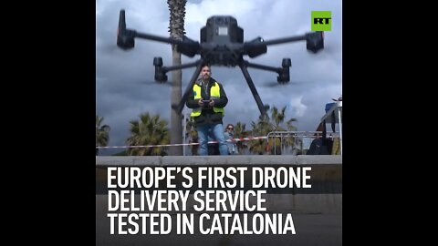 Europe’s first drone delivery service tested in Catalonia
