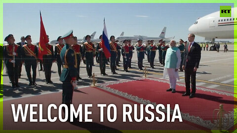 Indian PM Modi arrives in Moscow to meet with President Putin