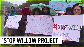 Climate activists protest Willow Project outside White House