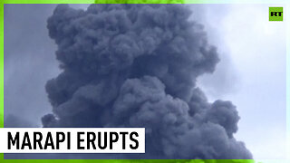 Indonesia’s Marapi Volcano sends ash plumes into sky