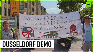 ‘No NATO, no war’: Protesters rally in Germany against weapon deliveries to Ukraine