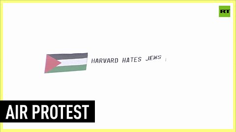 Plane flies provocative banner over Harvard University Campus