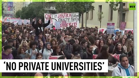 Athens students rally against introducing private universities in Greece