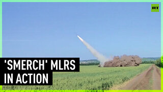 ‘Smerch’ rocket launchers destroy Ukrainian supply depot