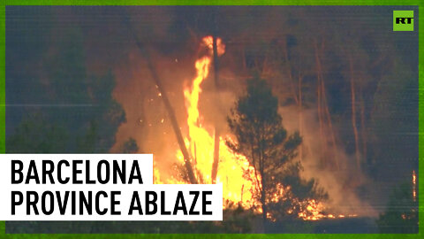 Wildfires ravage 1,200 hectares in Barcelona province, forcing evacuations