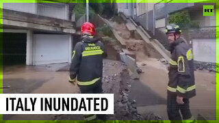 Downpours trigger fierce flooding and landslides in Italy