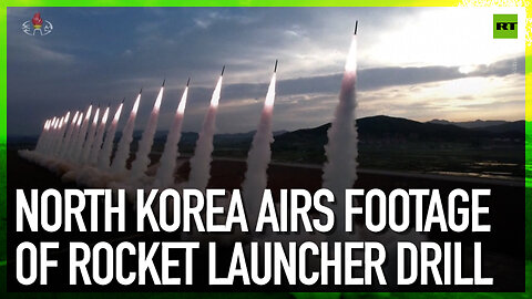 North Korea airs footage of rocket launcher drill