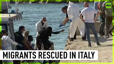 Dozens of migrants land on Italian island of Lampedusa