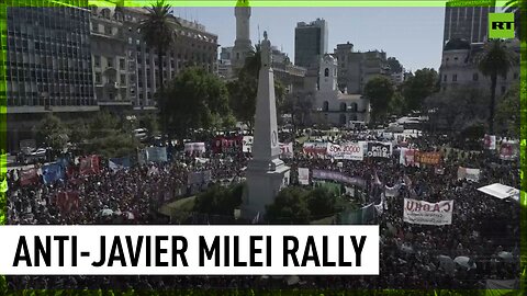 Thousand of Argentinians rally against newly-elect president Javier Milei