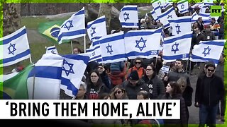 Demonstrators in New York demand release of Israeli hostages