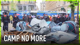 Paris police descend upon pro-Palestine camp