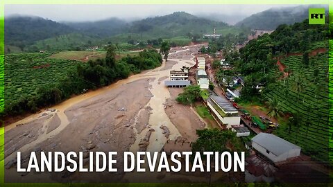 Massive destruction in India's Kerala after fatal landslide