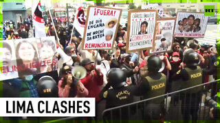 Pro and anti-Castillo protesters clash as he arrives for investigation