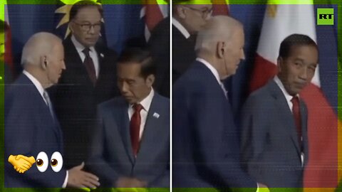 UNEXPECTED: Biden’s handshake takes Indonesian president by surprise
