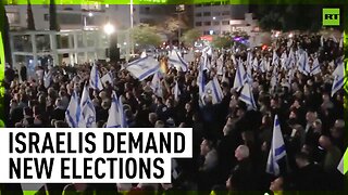 Anti-govt demo in Tel Aviv | Israelis denounce handling of Gaza conflict, call for new elections
