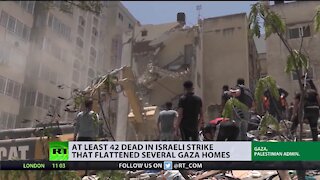 40+ dead in Israeli strike that flattened several residential Gaza homes