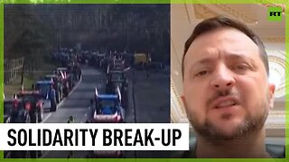 Zelensky slams Polish farmer road-block of Ukrainian produce at EU border
